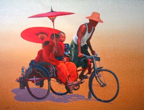 缅甸出家人画 - taunggyi - taunggyi的博客