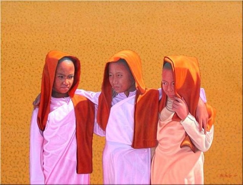 缅甸出家人画 - taunggyi - taunggyi的博客