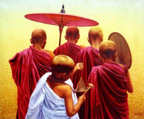 缅甸出家人画 - taunggyi - taunggyi的博客