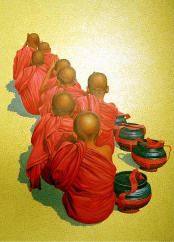缅甸出家人画 - taunggyi - taunggyi的博客