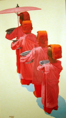 缅甸出家人画 - taunggyi - taunggyi的博客