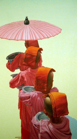 缅甸出家人画 - taunggyi - taunggyi的博客