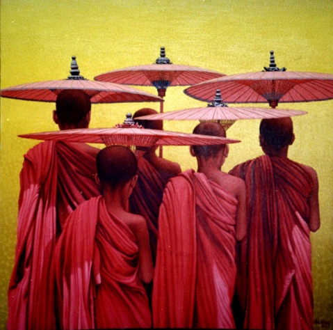 缅甸出家人画 - taunggyi - taunggyi的博客