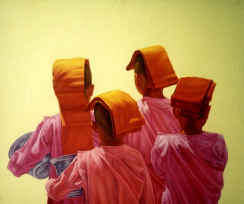 缅甸出家人画 - taunggyi - taunggyi的博客