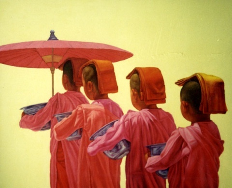 缅甸出家人画 - taunggyi - taunggyi的博客