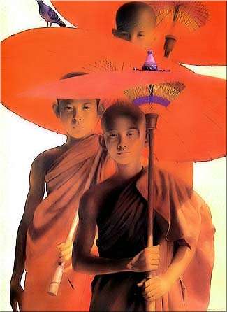 缅甸出家人画 - taunggyi - taunggyi的博客