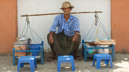 漫步缅甸仰光街头 寻找最美味小吃