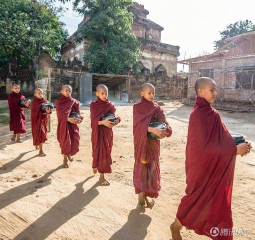 缅甸小沙弥的一天