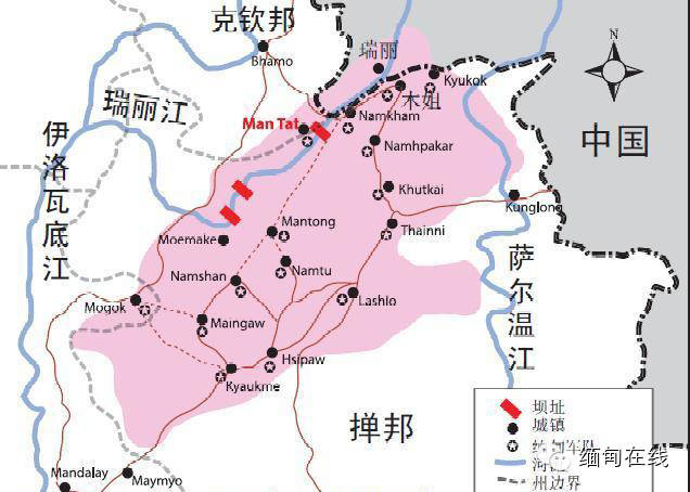 缅甸勐波地图,勐波县,佤邦波县(第5页)_大山谷图库