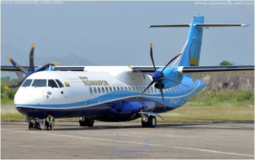 曼雅达那榜航空公司增辟仰光丹兑实兑仰光新航线 （旭光）