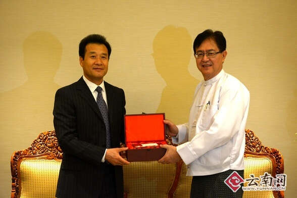 缅甸副外长吴丹觉在仰光会见高树勋