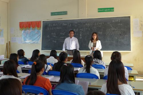 曼德勒总领馆靳仪鳞副总领事到访腊戌 (杨世运)