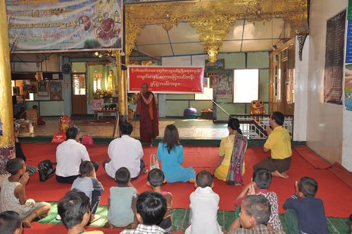 曼德勒孔子课堂新寺庙教学点开班 （杨世运）