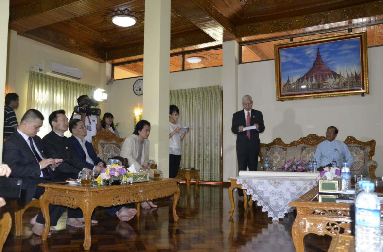 仰光大金塔致送《大涅槃图》