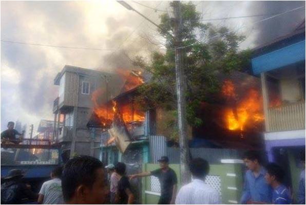 土瓦市发生火灾（旭光）