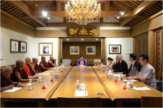 中缅友协会见缅甸曼德勒僧侣代表团