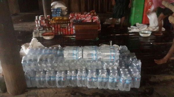 缅甸瑞知有限公司合家前往实价省果林市镇赈灾