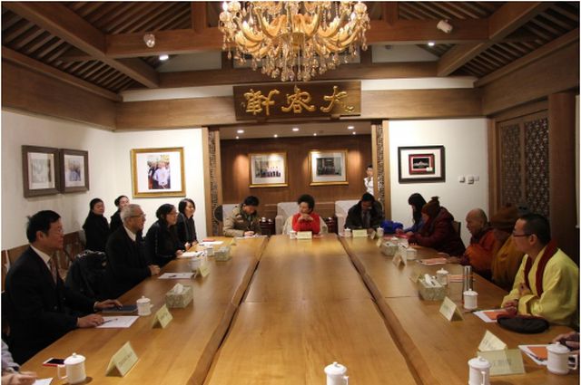 中缅友协会见缅甸库玛拉毕万萨长老一行