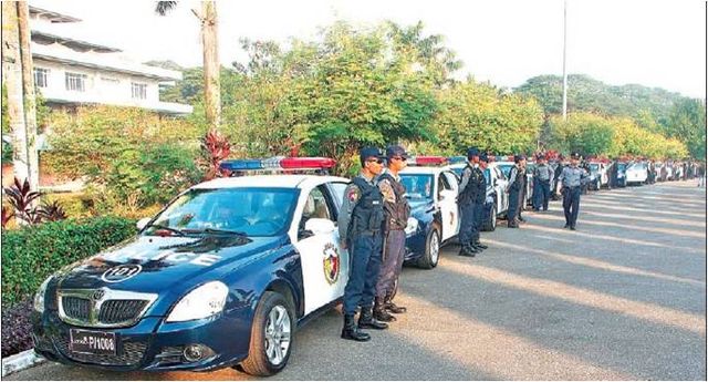 中国捐助警用巡逻车入役仰光警察部队