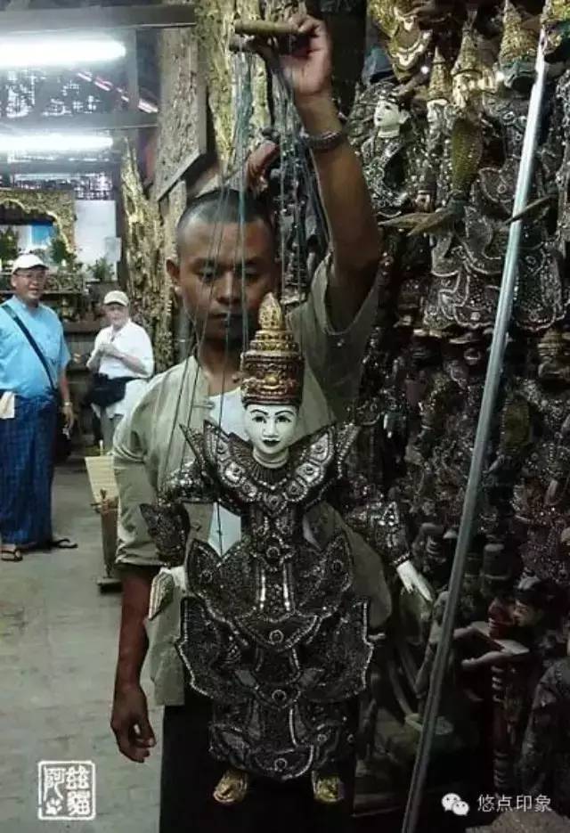 缅甸的提线木偶