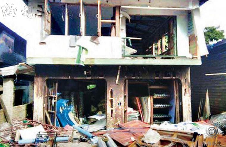 勃固省沃镇村民发生争执 清真寺和住房被毁