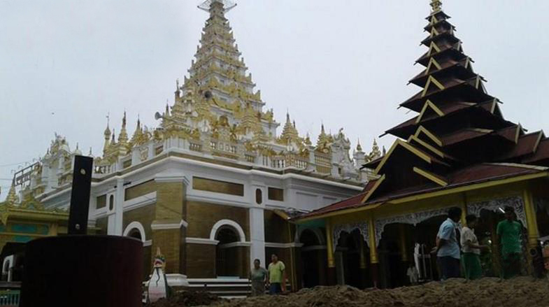 缅历228年建造的古佛塔地下发现新佛塔