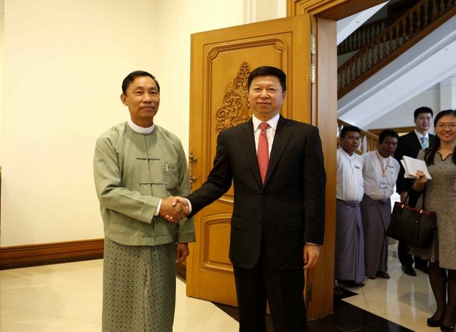 宋涛会见缅甸前联邦议会议长瑞曼