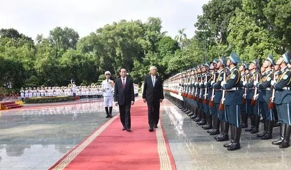 缅甸总统访越南 双方促多方面合作