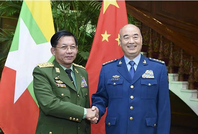 中央军委副主席许其亮会见缅甸国防军总司令