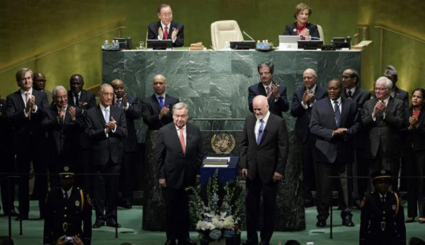 古特雷斯正式宣誓就任联合国第九任秘书长