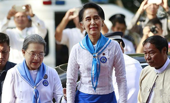 昂山素季出席缅甸童军百年庆典 分享儿时童军经历