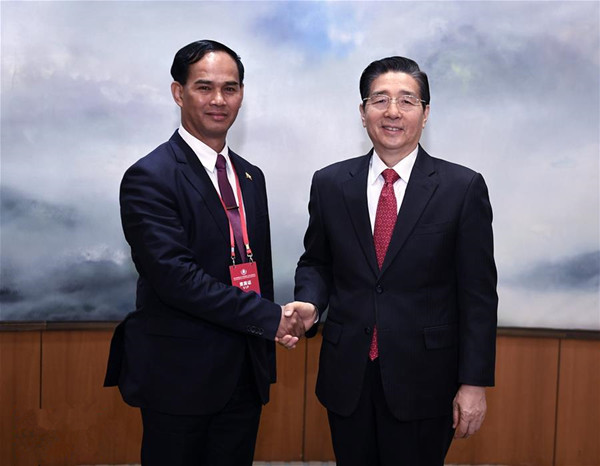 中国公安部长郭声琨会见缅甸内政部副部长昂梭