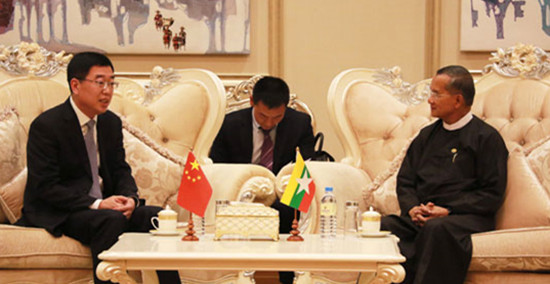 中国国家旅游局副局长杜江会见缅甸饭店与旅游部部长吴翁貌