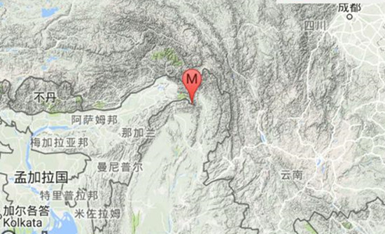 缅甸印度边境地区发生3.6级地震 震源深度7千米