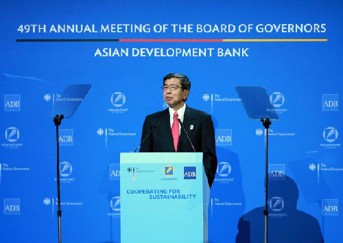 亚开行行长为“一带一路”倡议点赞