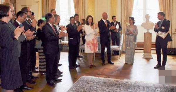 昂山素季分别会见瑞典首相与外长 并领取奥洛夫帕尔梅奖