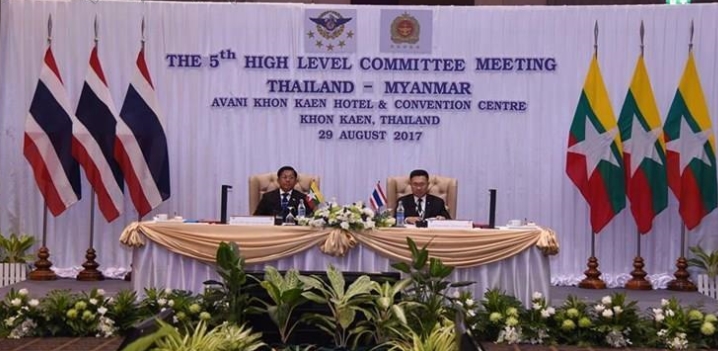 缅军总司令抵达泰国出席泰缅高级官员会议