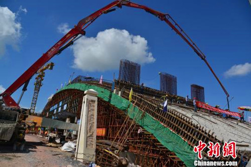 中越北仑河二桥建成 加强两国经贸合作