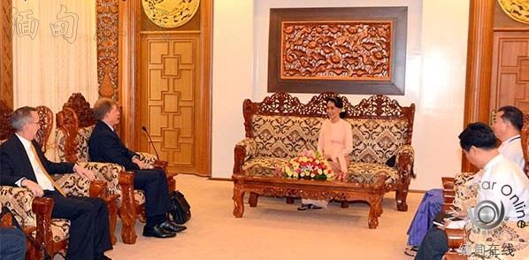 昂山素季会见美国副助理国务卿帕特里克·墨菲