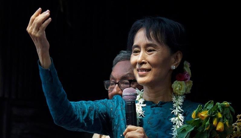 昂山素季表示若开冲突阻碍外资进入缅甸