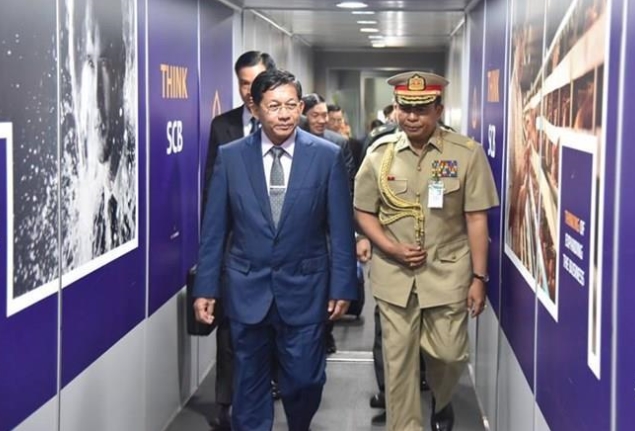 敏昂来前往泰国参加2017东盟国防与安全装备展