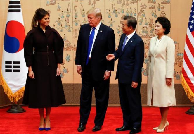 特朗普访韩对朝鲜发出警告：必要时 美将用所有武力捍卫盟国