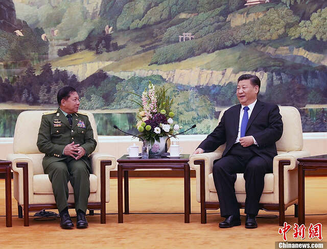 习近平会见缅甸国防军总司令