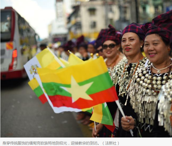 教宗抵达缅甸展开四天访问