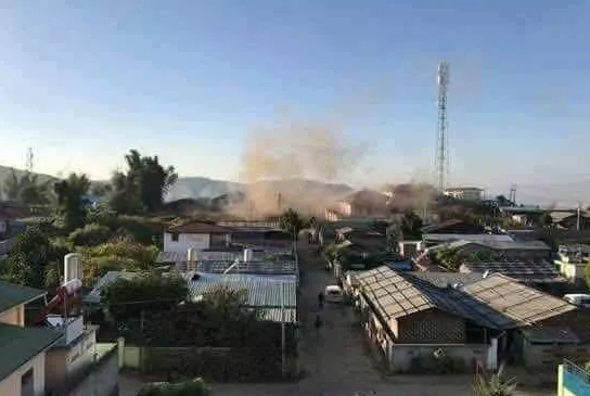 木姐105码遭多枚重炮袭击，无辜儿童一死三伤