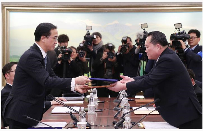 韩朝高级别会谈结束 就朝鲜参奥和军事会谈达成一致