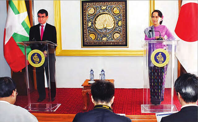 日本外相访问缅甸活动频繁