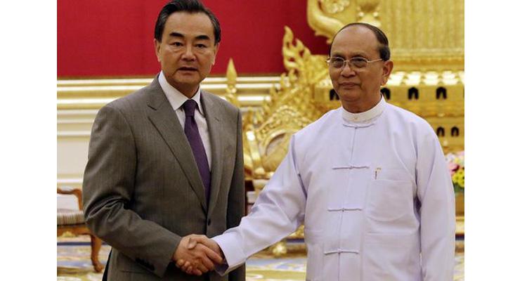 前国家总统吴登盛访问中国并与王毅举行会谈