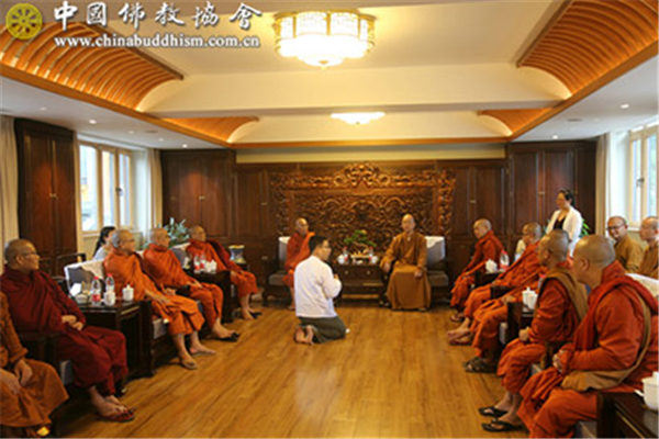 学诚大和尚会见缅甸佛教高僧访华代表团一行