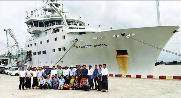 挪威科研轮船到来将研究缅甸海域内的鱼类资源情况